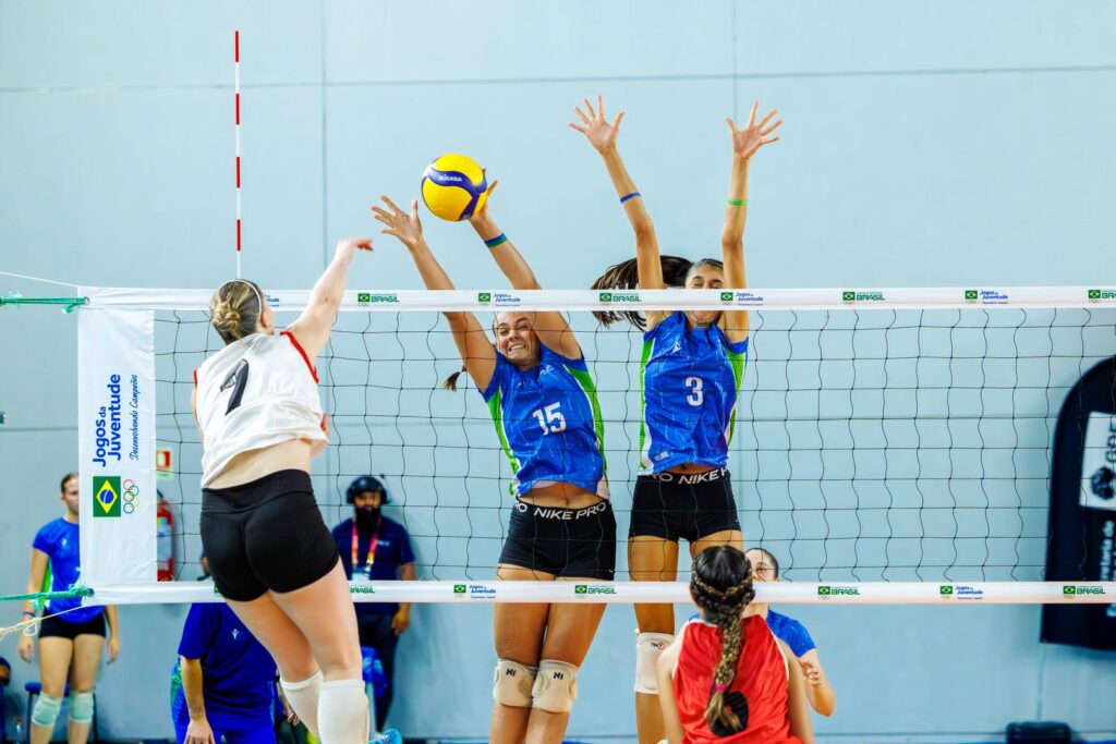 Paraná vence São Paulo na final da 1ª divisão do vôlei feminino nos Jogos da Juventude CAIXA Brasília 2025. Foto: Abelardo Mense Jr/COB